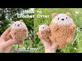 Eng cc how to crochet an otter keychain  easy amigurumi tutorial  free pattern l monua diy