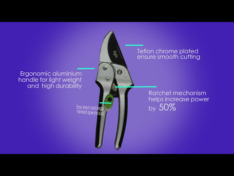 Video: Mr.Logo Pruner: Nta Ntawm Ratchet Hu Rau Vaj Pruners. Qauv 6809-1 Kev Qhia Tshwj Xeeb