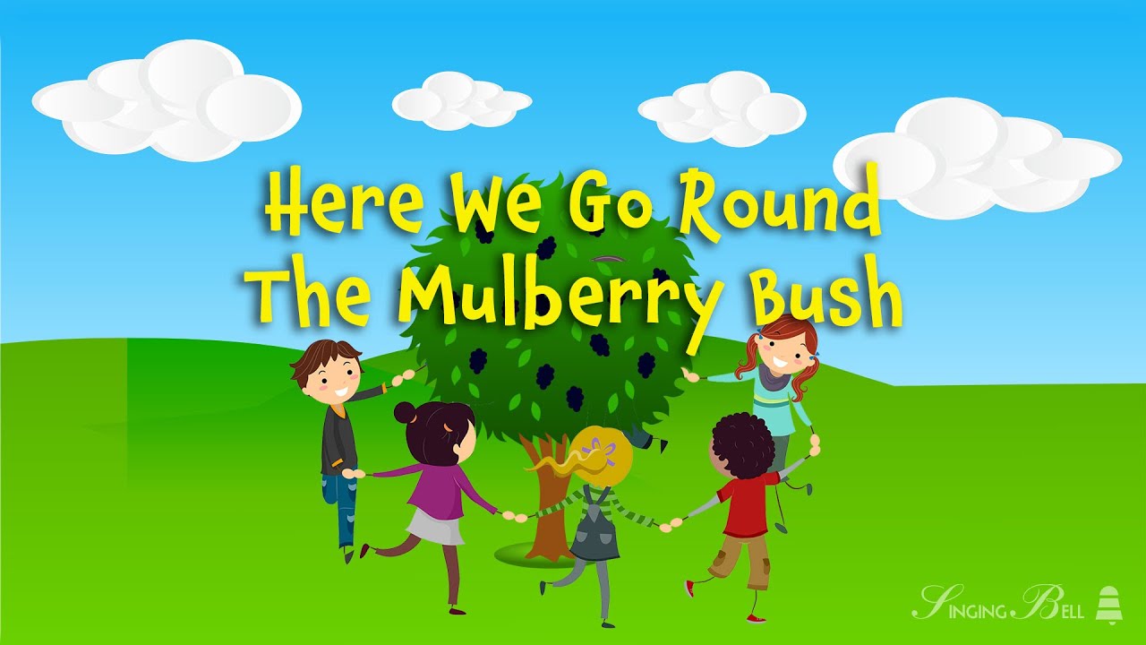 Go round песня. Here we go Round the Mulberry Bush Song. Here-we-go-Round-the-Mulberry-Bush Ноты. Here we go Round the Mulberry Bush Song биболетова. Go Round Mulberry Boosh картинка клипарт.