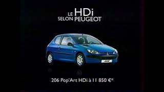 Publicité Peugeot 206