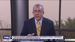 Allegedly armed man at SFO fatally shot by police