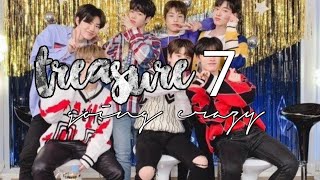 Treasure 7 ver - Going Crazy  (easy lyrics   terjemahan sub indonesia)
