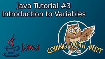 Coding With Bert - Java Tutorial #3 - Variables