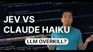 Do You Need an LLM to Make This Choice Jev vs Claude Haiku