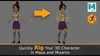 Quickly Rig your 3D Character in Maya and Maximo