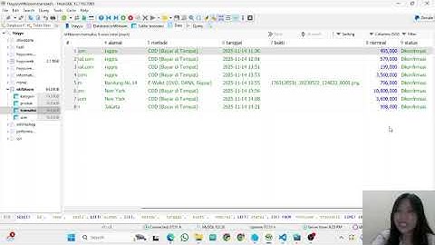 DEMONSTRASI HASIL PEMBUATAN WEBSITE - PEMROGRAMAN WEB