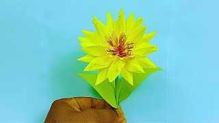 Simple  paper flower ।। How to make paper flowers।। Sonia paper flower craft gallery।।Sonia  craft