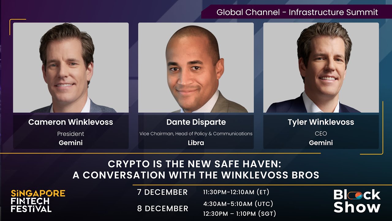 Cameron & Tyler Winklevoss: Crypto Is the New Safe Haven | BlockShow x SFF