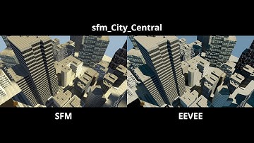 Source Filmmaker Maps in SFM vs. Blender Eevee