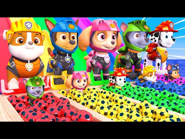 PAW Patrol Guess The Right Door ESCAPE ROOM CHALLENGE Animals Tire Game Cow Mammoth Elephant Tiger class=