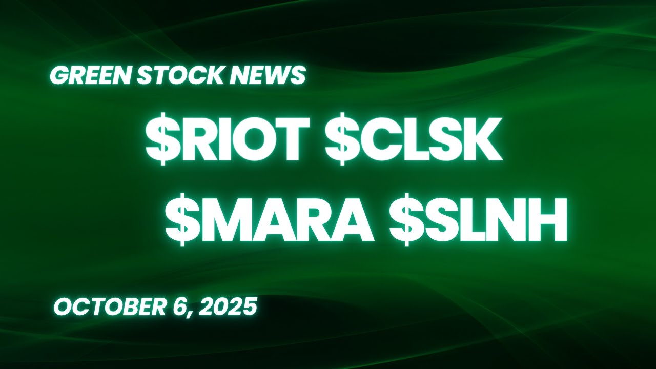 Riot Platforms ($RIOT) | CleanSpark ($CLSK) | Mara Holdings ($MARA) |  Soluna Holdings ($SLNH)