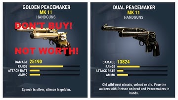 DEAD TRIGGER 2 GOLDEN DUAL PEACEMAKER VS. DUAL PEACEMAKER COMPACT COMPARISON GAMEPLAY HIGHLIGHTS