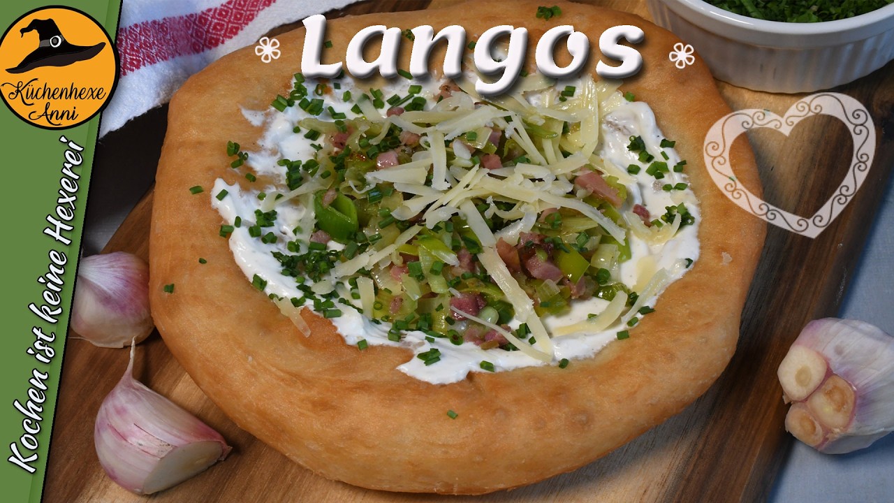 Pikante Langos  ( der Ungarische Klassiker auf jedem Markt  , oder als Party Snack )