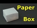How to Make a Paper Box -Origami-