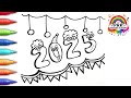 2025 Special Colour Drawing For Kids | New Year Drawing For Kids | Happy New Year Colour Drawing