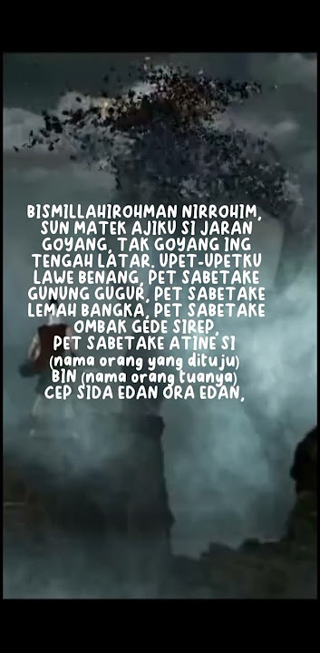 Pelet jaran goyang#pelet#mantra#jowo#doa