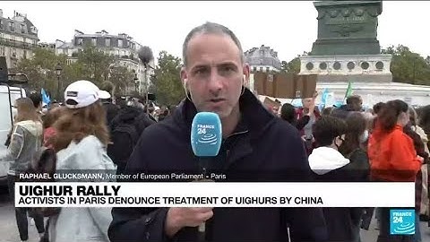 Paris demonstrators demand EU ban products linked to Uighur slave labour • FRANCE 24 English