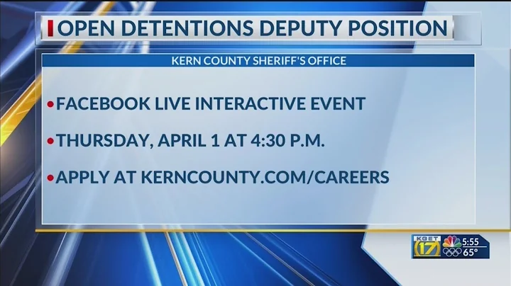 KCSO holding hiring event for detentions deputy positions