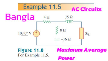Fundamentals of Electric Circuits || Example 11.5 || Alexander & Sadiku || Bangla || AC Circuits