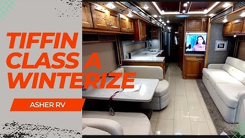 Winterize Tiffin RV __ The EASY Way Class A and Class c
