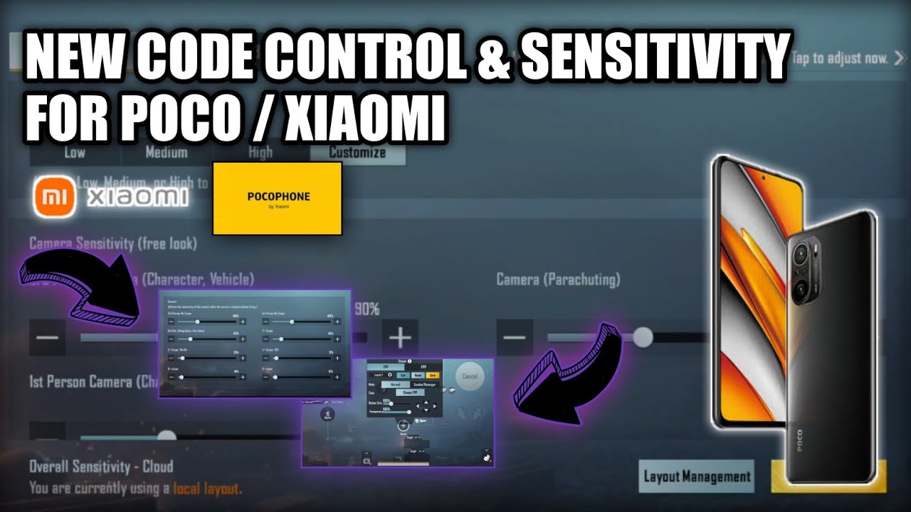 NEW CODE! Poco F3 Pubg Sensitivity | Best Sensitivity for Pocophone / Xiaomi