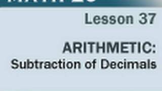 Math 20 - Lesson 37