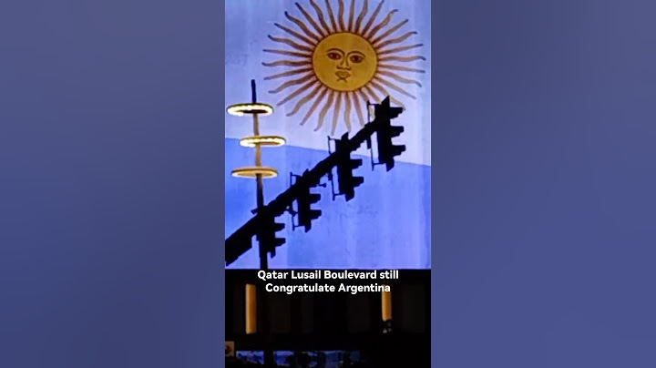 Qatar Lusail Boulevard Still Showing Winners Flag 💓 #argentina #argentino #fifaworldcupqatar2022
