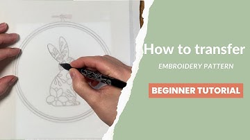 How to transfer embroidery pattern using a tablet as a light-box