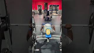 225 lbs Bench Press (2 Reps)‼️#workout #subscribe #shorts