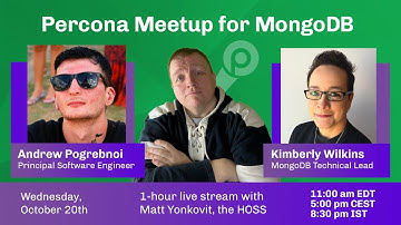 Percona MeetUp for MongoDB Oct 20th 2021 - MongoDB Talk