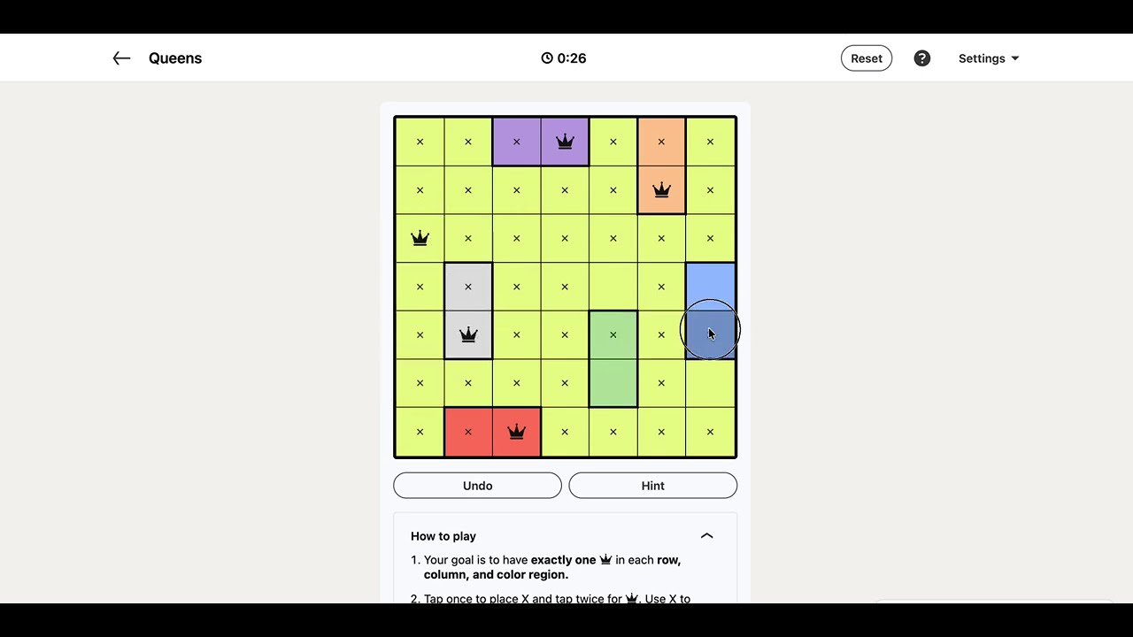 LinkedIn Queens Answer Today | 06 April 2026 - Puzzle #706