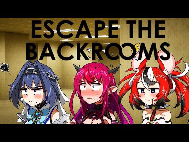 【Escape the Backrooms】My First Time in the Backrooms! With Promise Girls!のサムネイル
