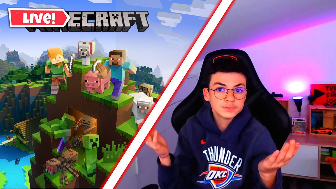 LIVE MINECRAFT + FACECAM 📸 + GO 400 ABOS - YouTube