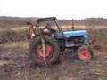 Fordson tractor stuck in the mud