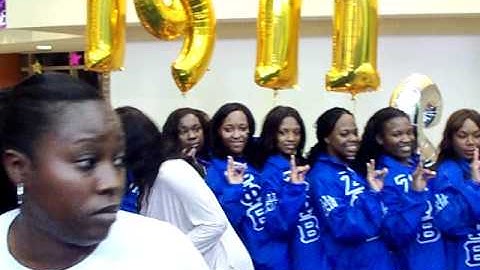 Zeta Phi Beta Rho Alpha Chapter Fall 2010 Probate at Hampton University