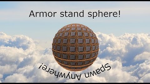 The Minecraft Command tutorial EP 6 | Making Armor Stand Spheres In 7 Command Blocks!