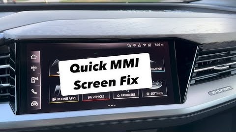How to Restart the MMI Screen | Audi Q4 e-tron
