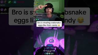 Bro Is Stealing Crabsnake Eggs Like Candy