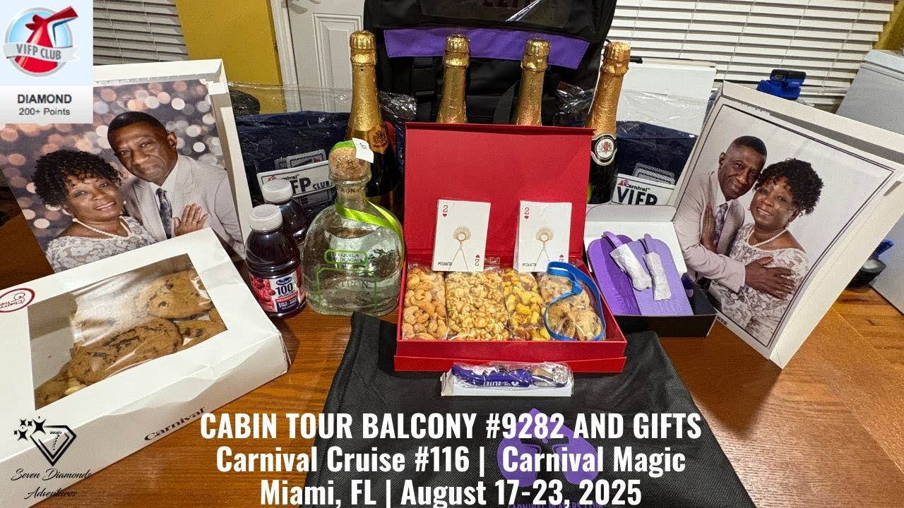 Carnival Cruise #116 | Carnival Magic | Balcony #9282 Cabin Tour | Elite Cruise Gifts