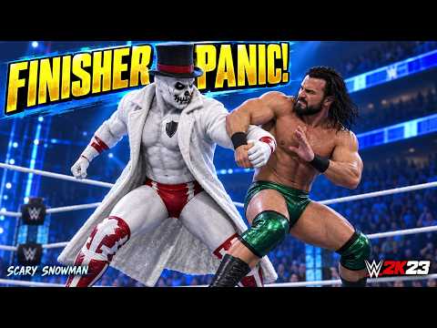 WWE 2K23 ScarySnowmanTV Finisher reversed for the win