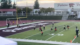 Interception!  Go Zack!  Rise flag football