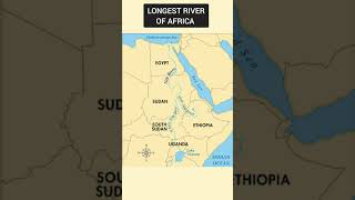 Nile River, Longest River Of Africa In Map