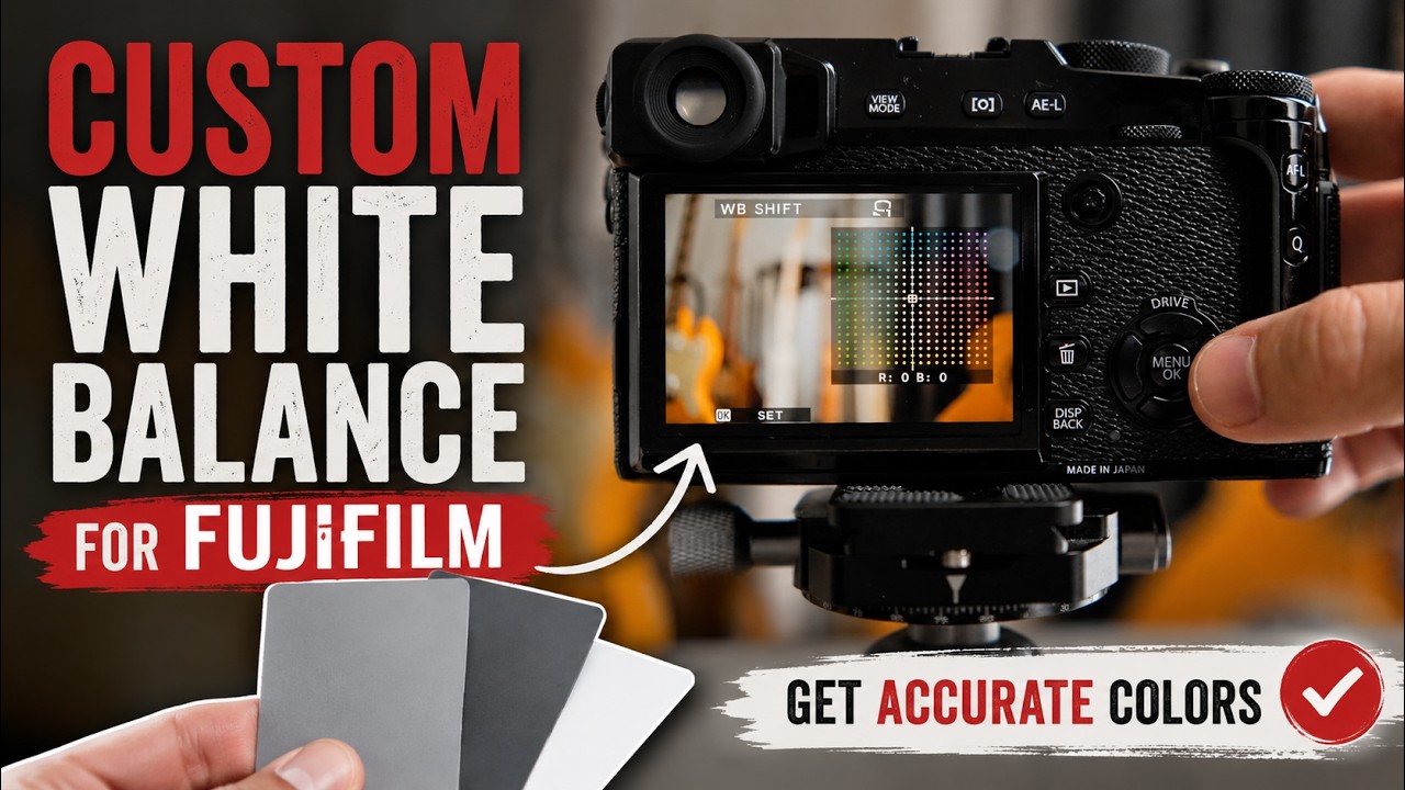 Quick & Easy | How to Set a Custom White Balance on Fujifilm Mirrorless Cameras