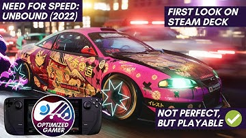 Surprise! Need for Speed: Unbound is playable on Steam Deck with Proton Experimental! Gameplay