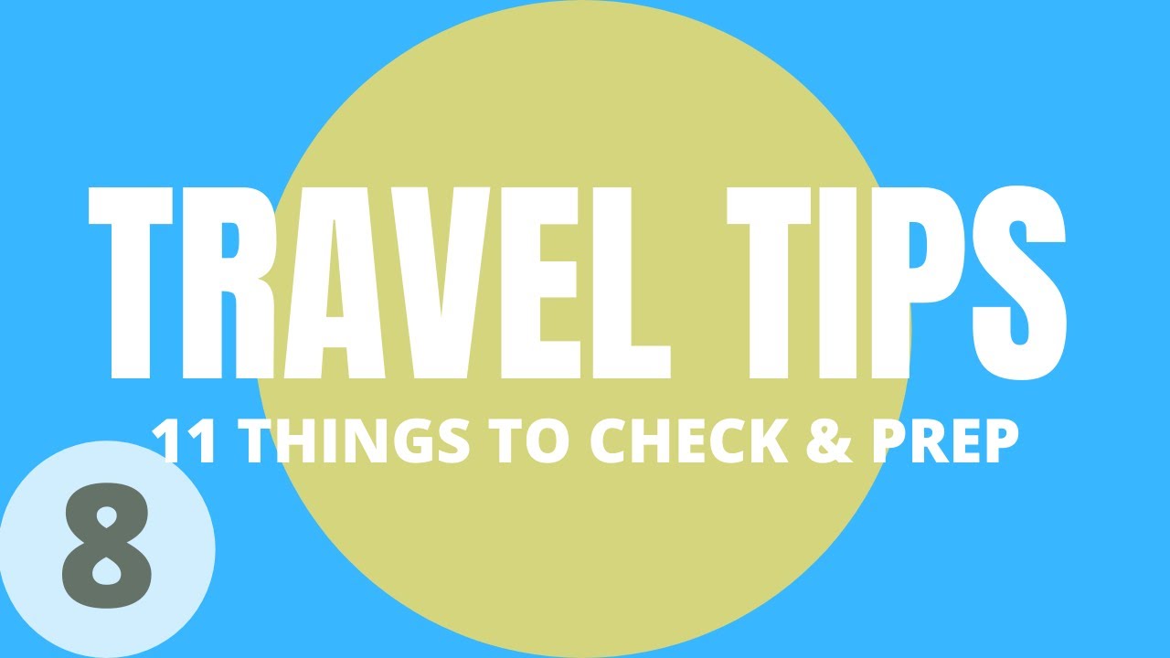 Travel Tips Checklist 11 Travel Reminders Charcmode Media YouTube