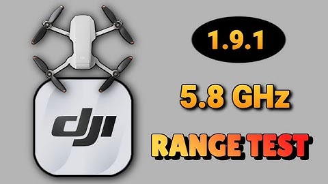 DJI FLY APPS 1.9.1 UPDATE- RANGE TEST(5.8 GHz)DJI MINI 2 ios