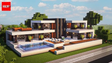 How to build a modern realistic house in minecraft #7