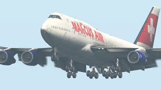 Boeing 747 Pilot Disappointed After This Perfect Landing | X-Plane 11