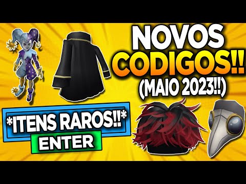TODOS NOVOS CODIGOS DO ROBLOX!! (NOVOS CODIGOS PROMOCIONAIS) PROMO CODES  MARÇO 2023 no ROBLOX!! 