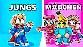 JUNGS gegen MÄDCHEN aber es ist so unfair in Roblox!